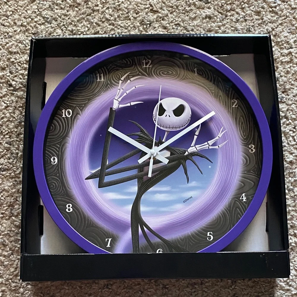Disney The Nightmare Before Christmas Jack Skellington Decorative Wall Clock